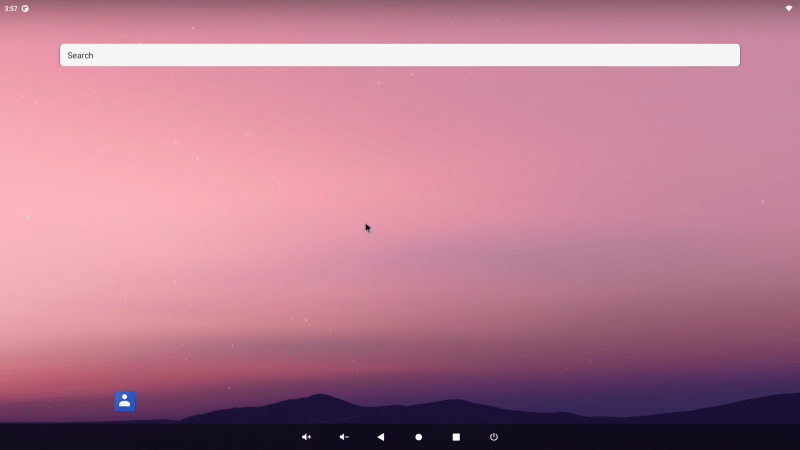OmniROM Android R (11) for Pi 4 ホーム画面