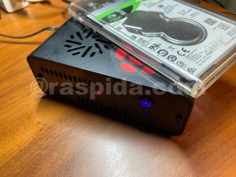 NasPiケースと2.5インチHDD