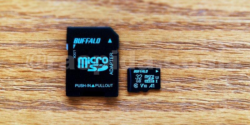 microSDカード32GBバッファロー