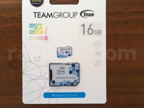team製16GBmicroSDカード