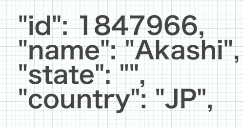 OpenWeatherのLocationIDを調べる方法