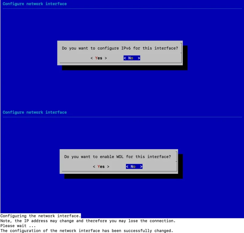 omv change net interface2