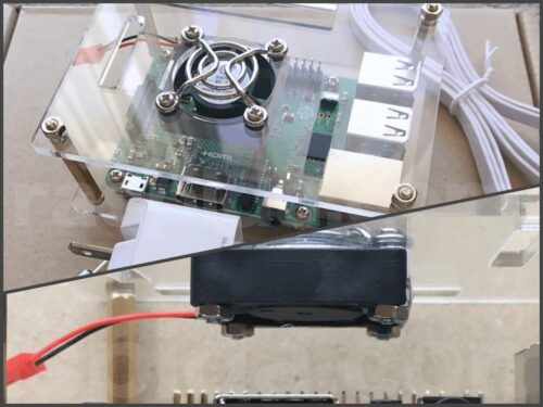 冷却ファン付き開放型オープンケースのレビューRaspberry Pi 3B+