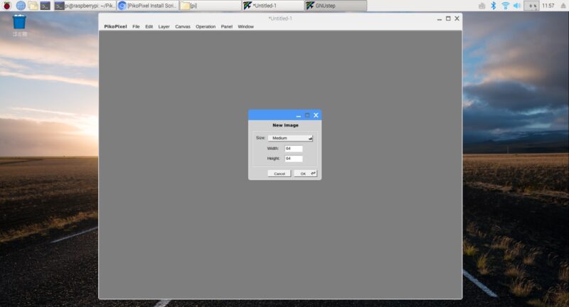 pikopixel起動画面