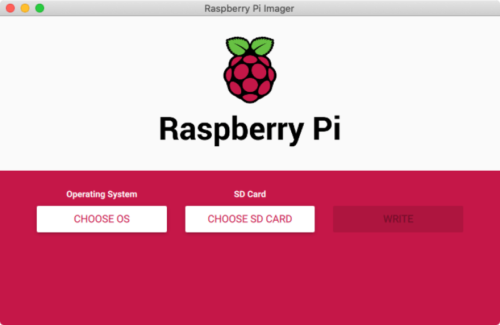 Raspberry Pi Imager メイン画面