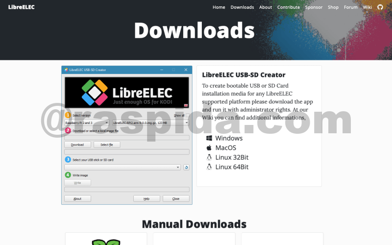 Libreelec downloadpage