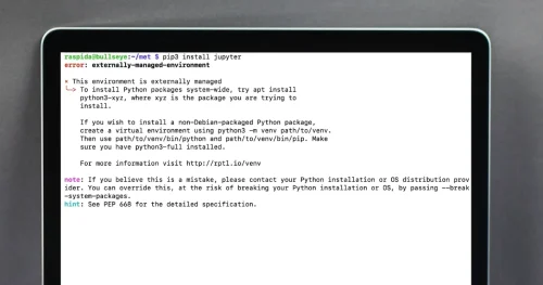 Raspberry Pi OSでもbookwormでpipインストールエラー「externally-managed-environment」