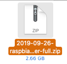 raspbian-2019-09-26イメージファイル