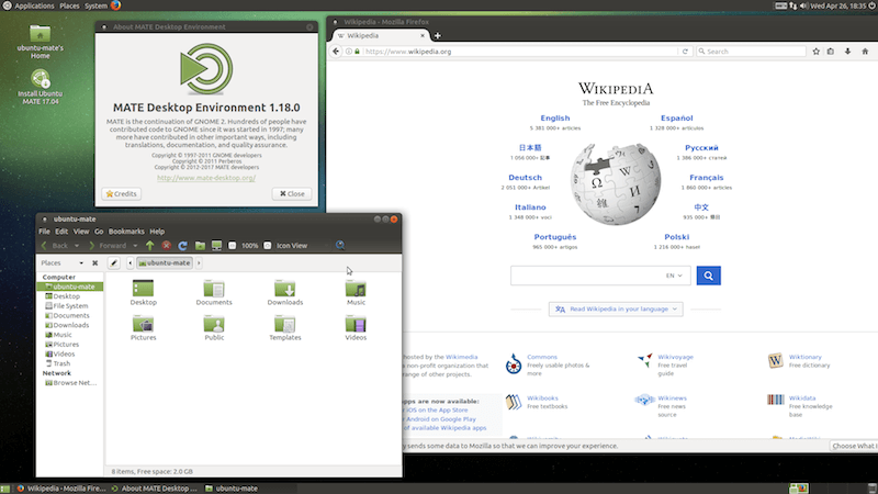 Ubuntu（MATE）