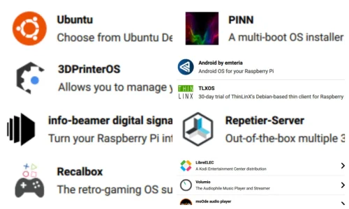 Raspberry Pi ImagerでインストールできるOSリスト